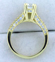 18K gold engagement ring